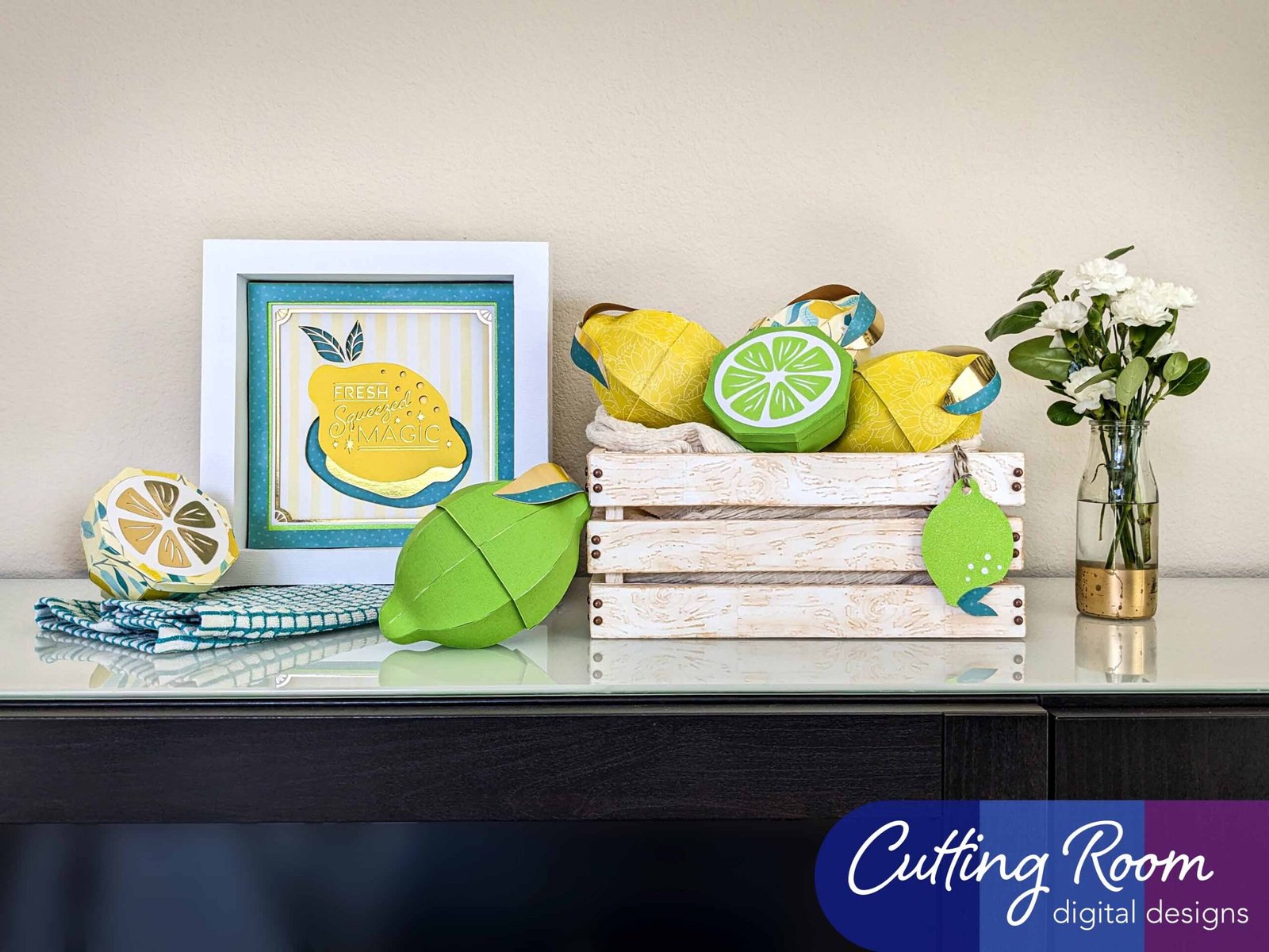 Cutting Room Designs Lemon 3D Boxes Featured on the Official Cricut Social Media Channels!