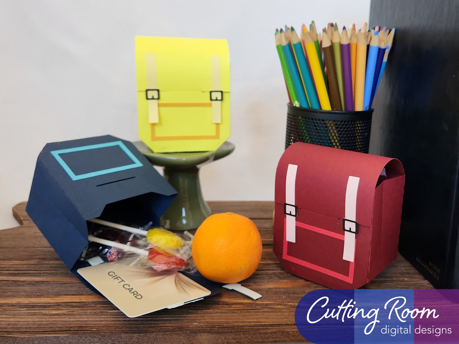 Back 2 School!! Backpack Gift Box and Card Holder Assembly