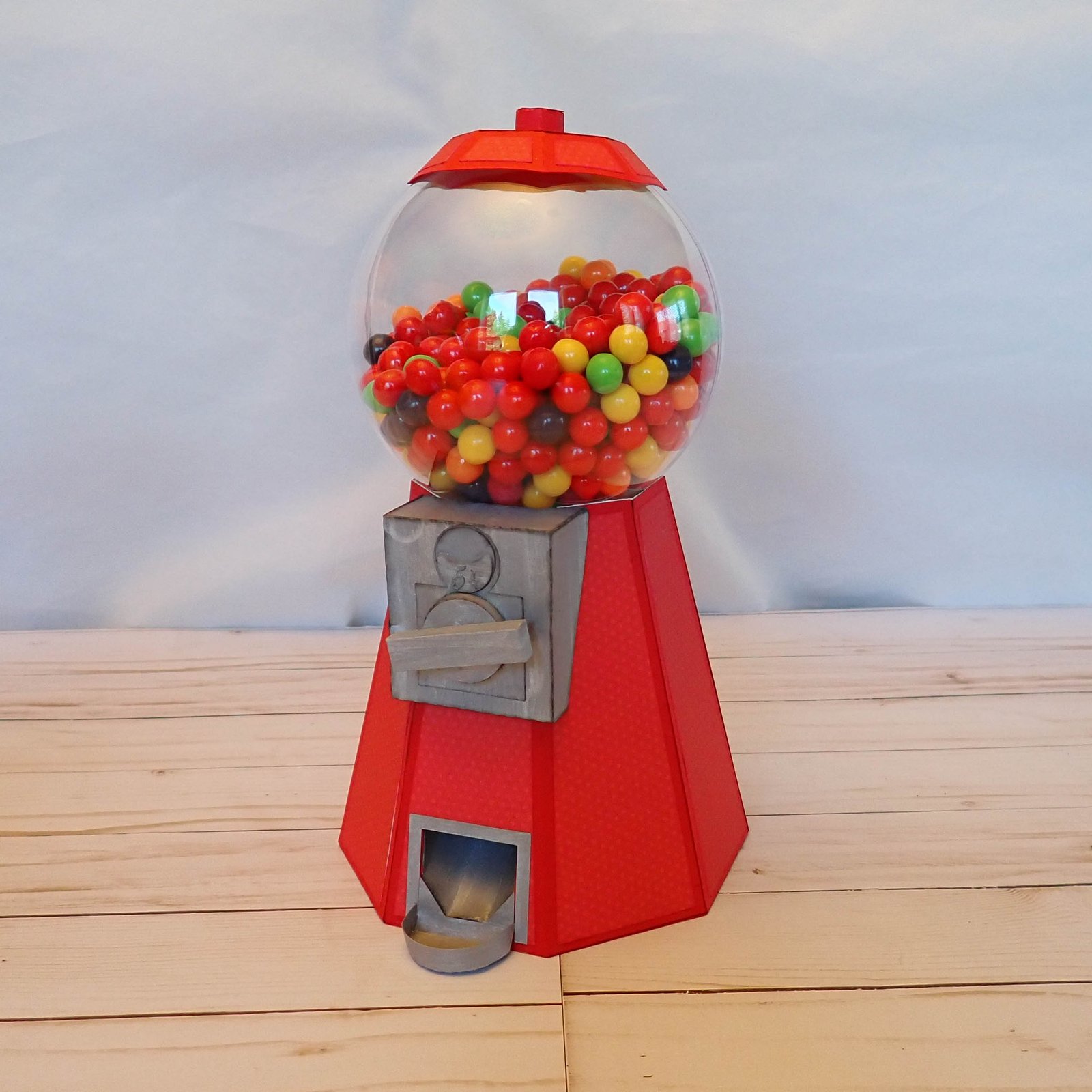 It Really Works!  Our Gumball Machine Really Works!  Check Out How To Make It!
